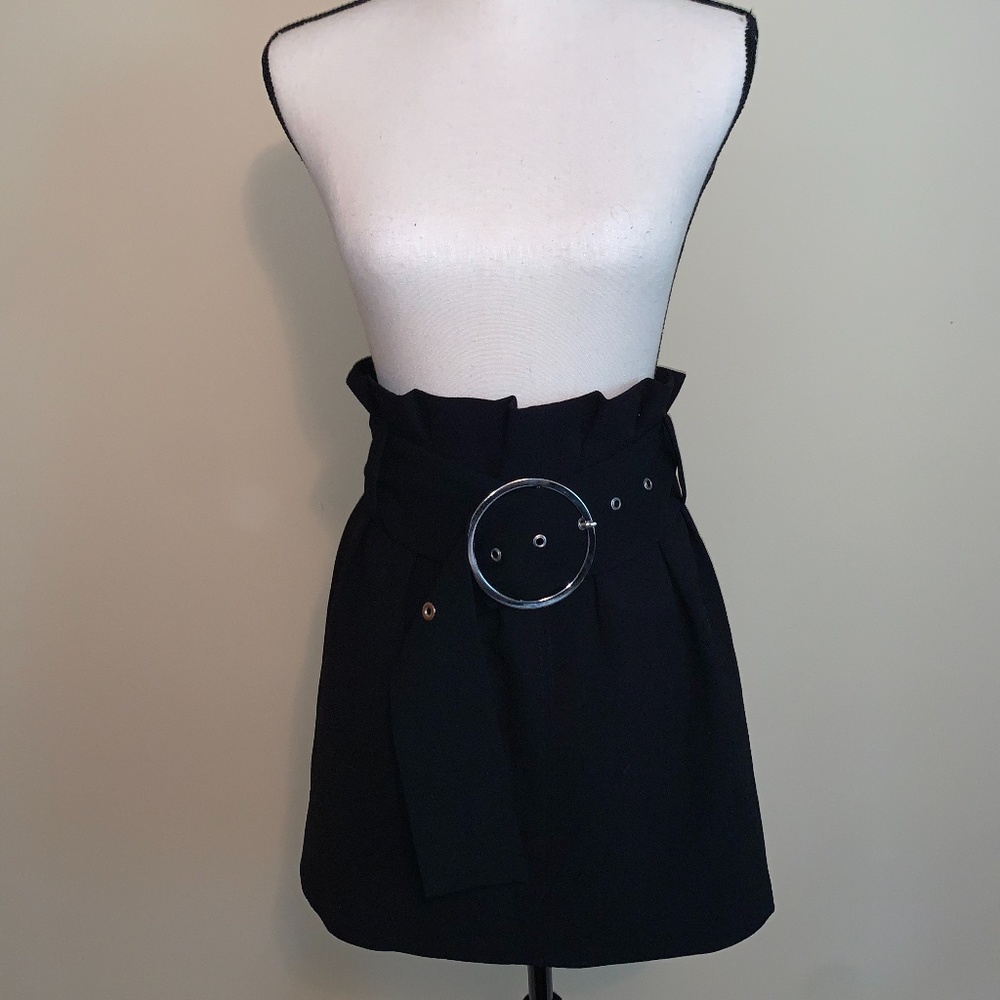 Zara Studio Black Mini Skirt